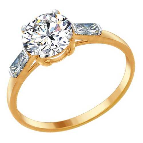 Кольцо женское SOKOLOV из серебра со Swarovski Zirconia 89010077 р.17 в Орби