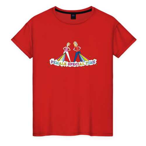 Футболка женская ВсеМайки 2461233 красная XL в Орби