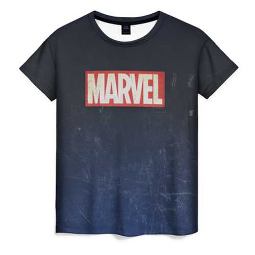 Футболка женская ВсеМайки MARVEL черная 4XL в Орби